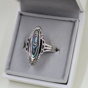 Sterling Silver Abalone Ring